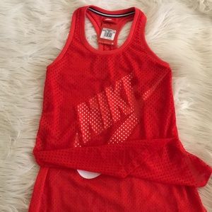 Red Nike Mesh Top! BNWT Size XS